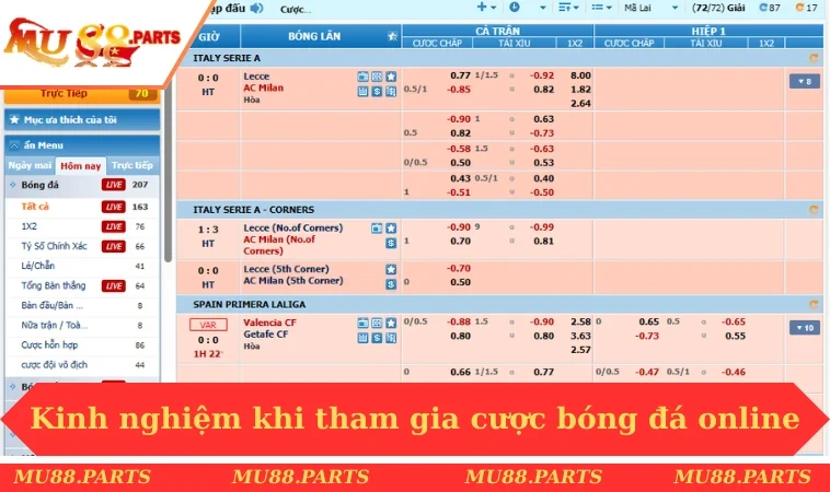 Cách Tính Tiền Trong Cá Độ Bóng Đá 2025 Đá Người Chơi Phải Biết 2 Kinh nghiệm khi tham gia cược bóng đá online