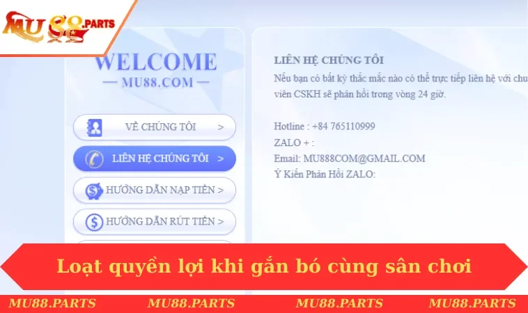 Chính sách bảo mật MU88 2 Loạt quyền lợi khi gắn bó cùng sân chơi