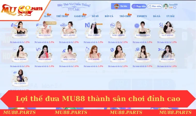 Giới thiệu MU88 2 Lợi thế đưa MU88 thành sân chơi đỉnh cao