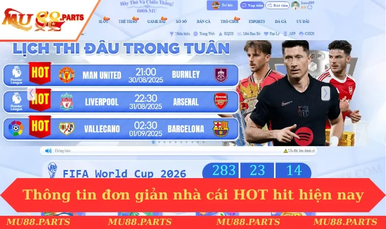Giới thiệu MU88 1 Thông tin đơn giản nhà cái HOT hit hiện nay